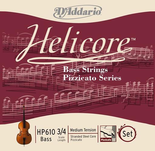 D'Addario HP610 Helicore Bass Strings Pizzicato Series SET